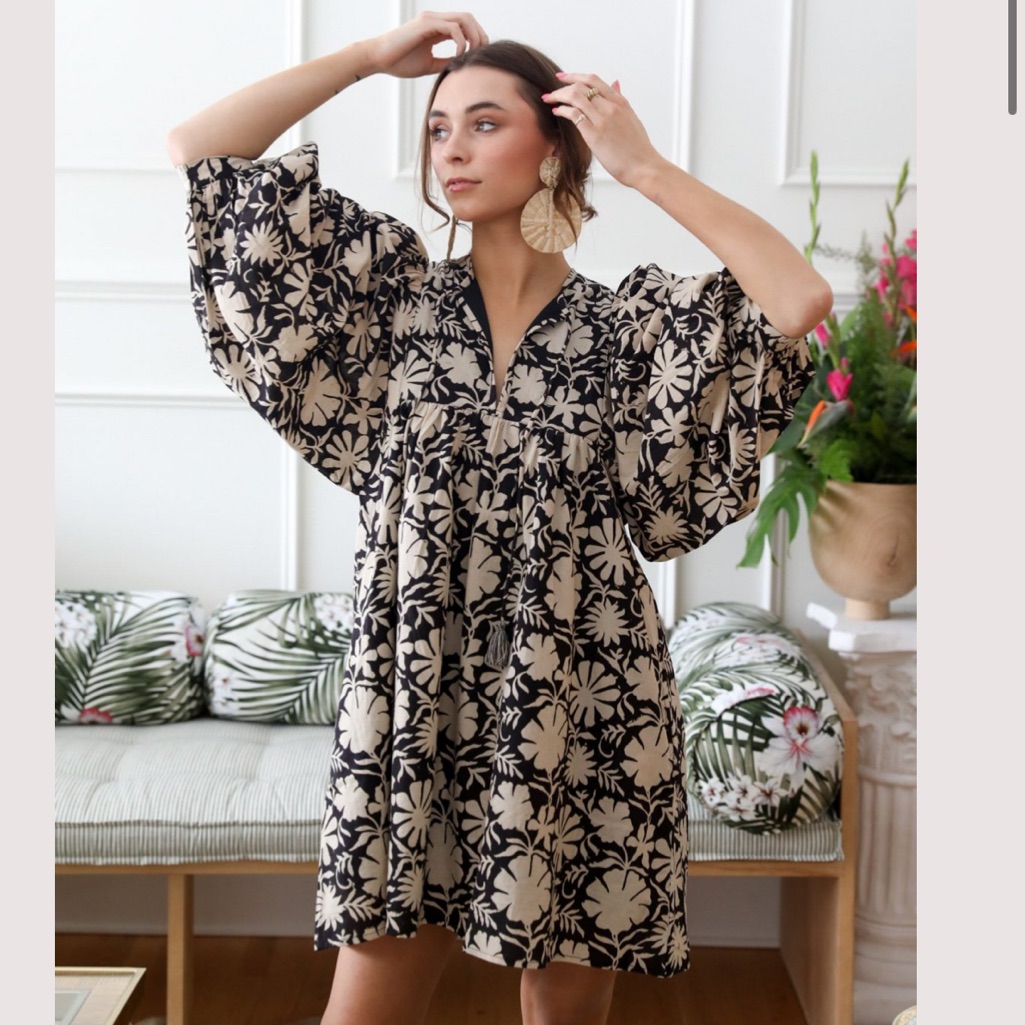 Mille Daisy Dress In Night Bloom